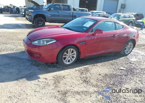 2007 Hyundai Tiburon Gs from USA, damaged, VIN KMHHM66D37U257639